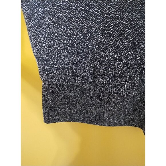 White House Black Market Black Metallic Halter Tank Top S Glam - Picture 5 of 7